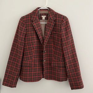 JCrew Houndstooth Blazer